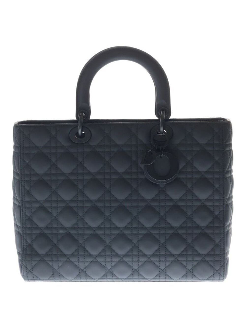 Dior Lady Large Cannage Leather Black Handbag